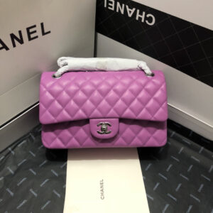 CL FLAP BAG LAMBSKIN-25CM