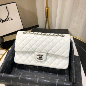 CL FLAP BAG LAMBSKIN-25CM